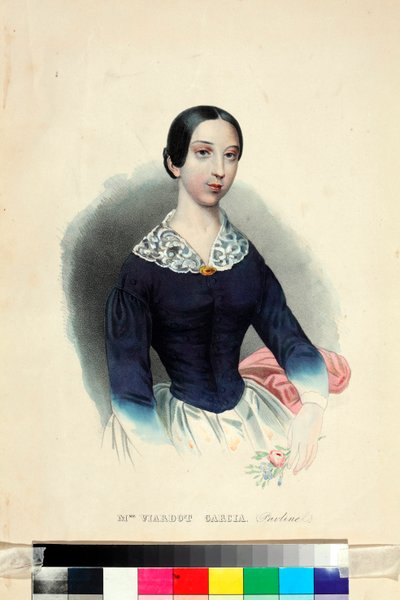 Ritratto della cantante e compositrice Pauline Viardot (1821-1910) da Unknown artist