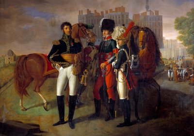 Ritratto a figura intera di La Ronciere, comandante della scuola di cavalleria di Saint Germain da Unknown artist