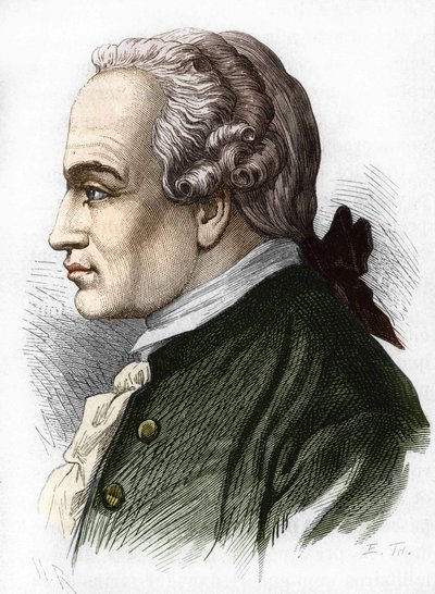 Ritratto di Immanuel Kant. Filosofo tedesco (Königsberg) da Unknown artist