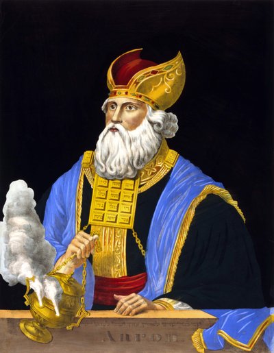 Ritratto di Aronne, fratello di Mosè. da Unknown artist