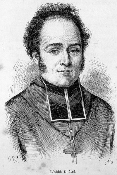 Ritratto di Abate Ferdinand Francois Chatel (1795-1857), fondatore della Chiesa Francese al tempo della Rivoluzione di Luglio da Unknown artist