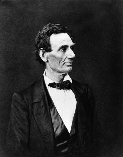 Ritratto di Abraham Lincoln, statista americano (1809-1865) da Unknown artist
