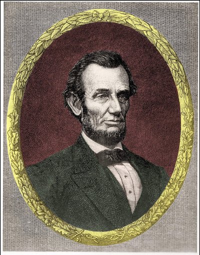 Ritratto di Abraham Lincoln (1809 - 1865) 16º Presidente degli Stati Uniti (1861 - 1865) da Unknown artist