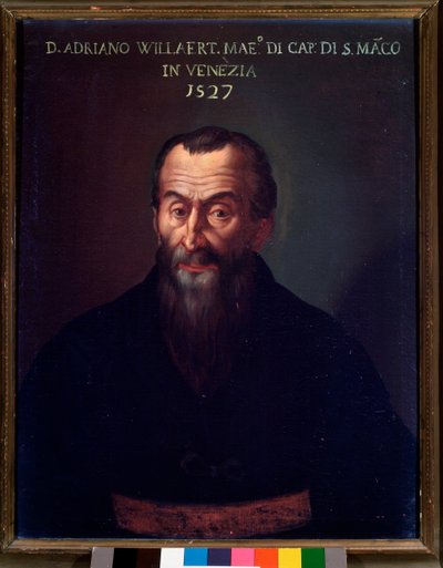 Ritratto di Adrian Willaert, compositore fiammingo da Unknown artist