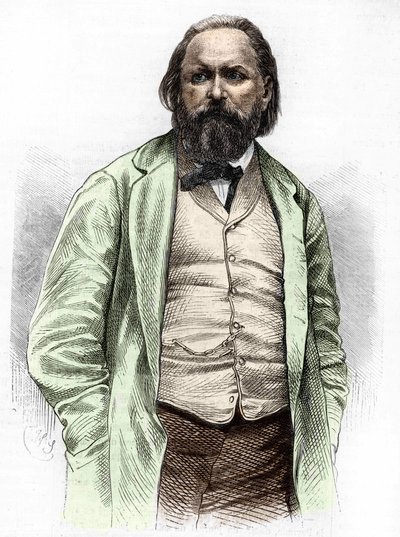 Ritratto di Alexander Ivanovich Herzen (Hertzen) 1812-1870 da Unknown artist