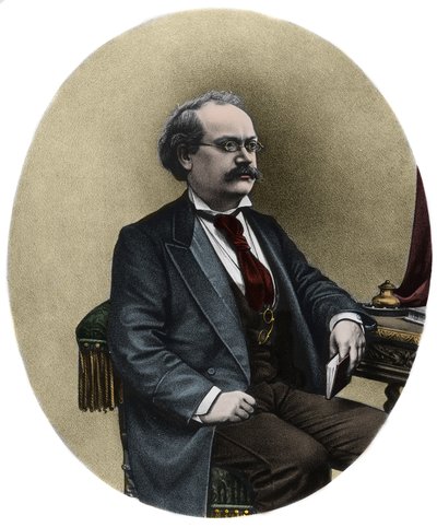 Ritratto di Alexandre Charles Lecocq, compositore francese da Unknown artist