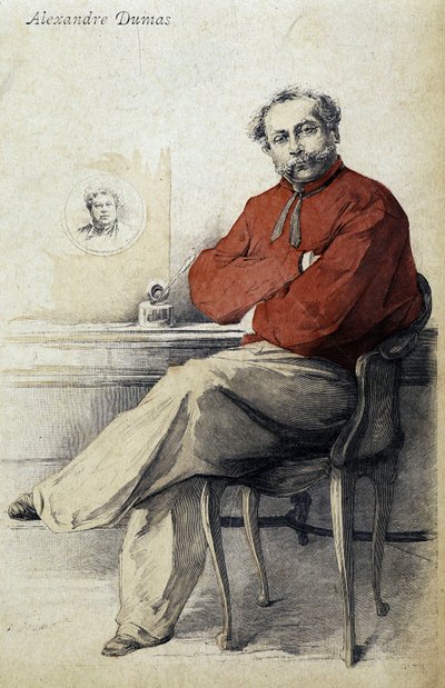 Ritratto di Alexandre Dumas Jr. da Unknown artist
