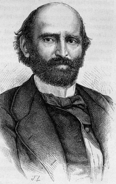 Ritratto di Alexandre Glais-Bizoin (1800 - 1877). Incisione della fine del XIX secolo in "Storia di Francia" di H. Martin da Unknown artist