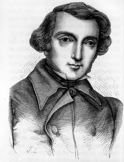 Ritratto di Alexis de Tocqueville (1805 - 1859), storico e politico francese. Incisione del XIX secolo da Unknown artist