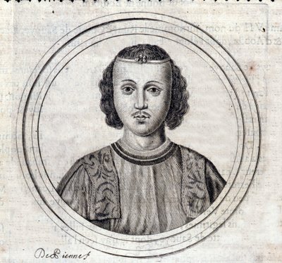 Ritratto di Amedeo VII di Savoia detto il Conte Rosso. da Unknown artist