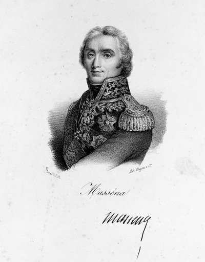 Ritratto di André Massena (1756 - 1817), Maresciallo di Francia. da Unknown artist