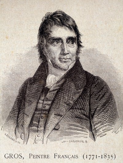 Ritratto di Antoine Jean Gros, pittore francese (1771-1835) - in Les Contemporains, s.d. fine XIX secolo (incisione) da Unknown artist