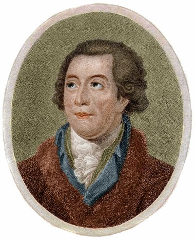 Ritratto di Antoine Laurent de Lavoisier, chimico francese (1743-1794). Incisione di Chapman da Unknown artist