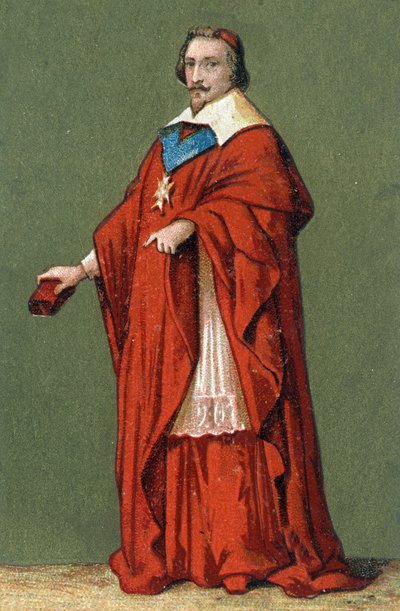 Ritratto di Armand Jean Du Plessis, Cardinale di Richelieu (1585 - 1642) da Unknown artist
