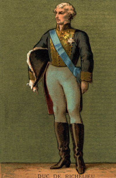 Ritratto di Armand du PLESSIS, Duca di RICHELIEU (1766-1822) da Unknown artist