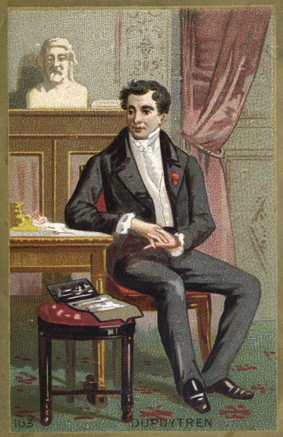 Ritratto del Barone Guillaume Dupuytren (1777-1835), chirurgo francese. Cromolitografia del XIX secolo da Unknown artist