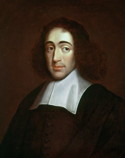 Ritratto di Baruch Spinoza (1632-1677), filosofo olandese, noto anche come Bento de Espinosa o Benedictus de Spinoza - dipinto anonimo. Collezione privata. da Unknown artist
