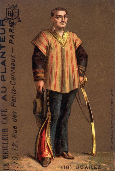 Ritratto di Benito Juarez (1806-1872), politico messicano. da Unknown artist