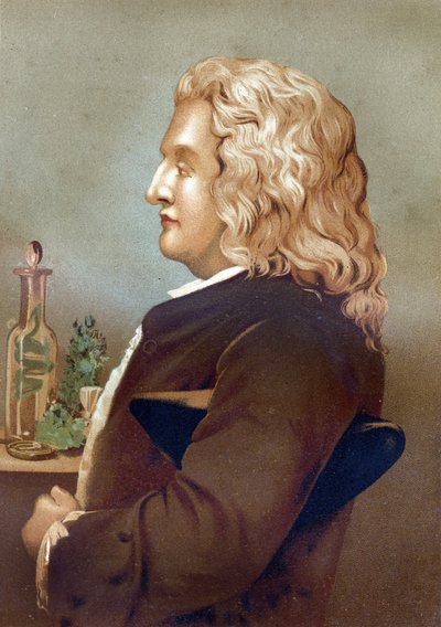 Ritratto di Bernard de Jussieu (1699-1777), botanico francese. Da "La Ciencia y sus Hombres" di Louis Figuier. Barcellona 1881 da Unknown artist