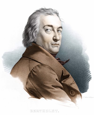Ritratto di Berthollet. Incisione del XIX secolo da Unknown artist