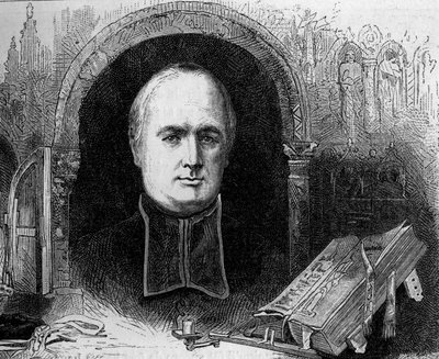 Ritratto del Vescovo Peyramale, Curato di Lourdes (1811 - 1877) da Unknown artist