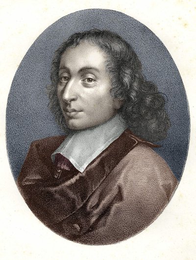 Ritratto di Blaise Pascal (incisione del XIX secolo) da Unknown artist