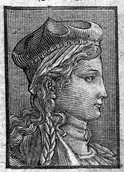 Ritratto di Brunehaut o Brunehilde, moglie di Sigeberto I da Unknown artist