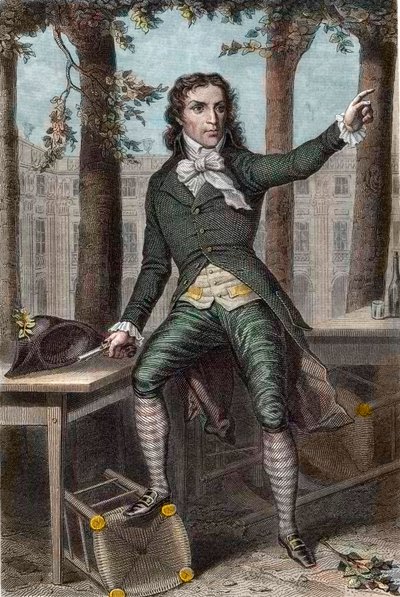 Ritratto di Camille Desmoulins, politico durante la Rivoluzione Francese da Unknown artist