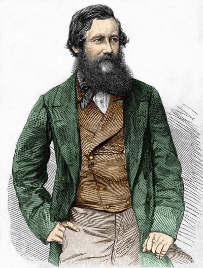 Ritratto del Capitano Speke, esploratore britannico da Unknown artist