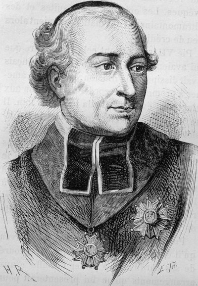 Ritratto del cardinale Joseph Fesch (1763 - 1839). Incisione della fine del XIX secolo in "Storia di Francia" di H. Martin da Unknown artist