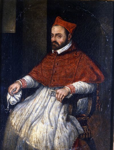 Ritratto del cardinale Roberto Bellarmino (1542 - 1621). Dipinto anonimo. Museo di Roma da Unknown artist
