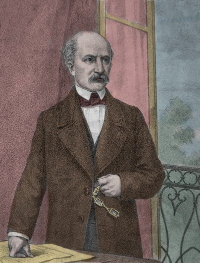 Ritratto di Carlo Cattaneo (1801-1869), patriota e filosofo italiano - Ritratto del patriota, filosofo e pensatore politico Carlo Cattaneo (1801-1869) da Unknown artist