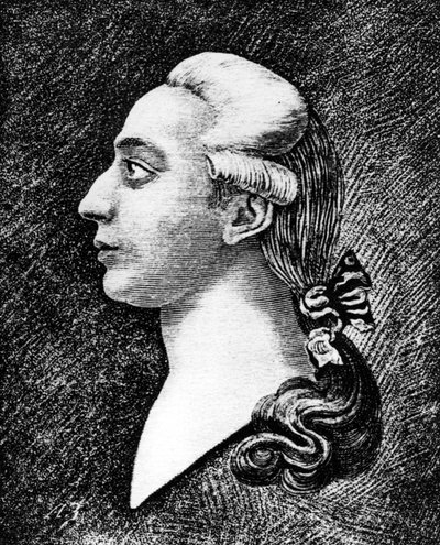 Ritratto di Casanova. Incisione del XIX secolo da Unknown artist
