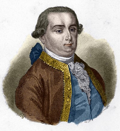 Ritratto di Cesare Bonesana, Marchese di Beccaria (1738 - 1794), giurista italiano da Unknown artist