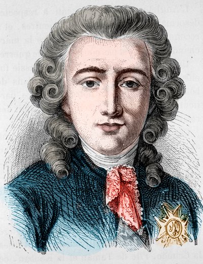 Ritratto di Charles Alexandre de Calonne, politico francese (1734-1802) - in "L