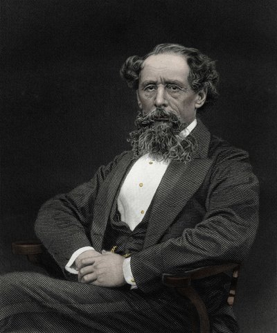 Ritratto di Charles Dickens (1812-1870), scrittore inglese da Unknown artist