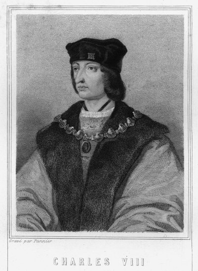 Ritratto di Carlo VIII (1470 - 1498), Re di Francia - in 