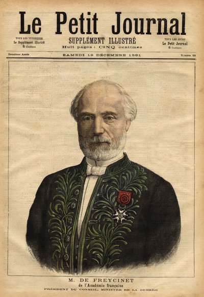 Ritratto di Charles de Freycinet (1828-1923), ingegnere, membro dell