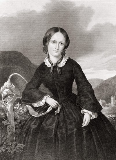 Ritratto di Charlotte Bronte (1816 - 1855), poetessa e romanziera da Unknown artist