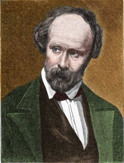 Ritratto di Christian Friedrich Hebbel (1813-1863) poeta e drammaturgo tedesco da Unknown artist