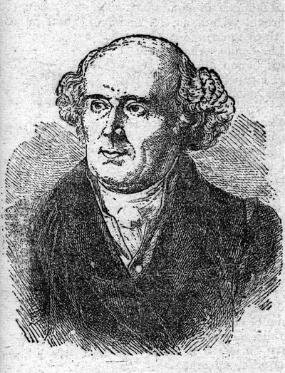 Ritratto di Christian Hahnemann (1755 - 1843), medico fondatore dell