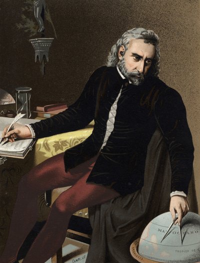 Ritratto di Cristoforo Colombo, navigatore di origine genovese da Unknown artist