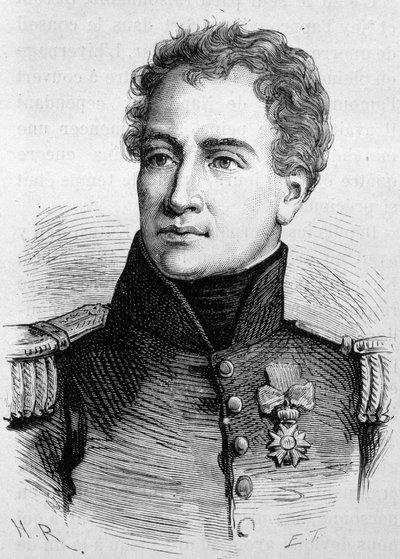 Ritratto di Claude Francois de Malet (1754 - 1812). (Claude-Francois Malet) Incisione della fine del XIX secolo in “Histoire de France” di H. Martin da Unknown artist