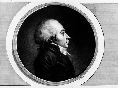 Ritratto di Claude Roberjot (1752-1799), deputato di Saone-et-Loire alla Convenzione Nazionale. Incisione nella 