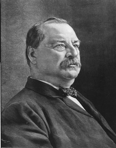Ritratto di Cleveland Grover (1837 - 1908), statista americano da Unknown artist