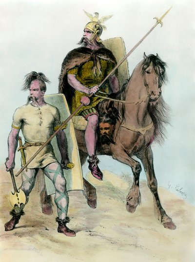 Ritratto di Clodoveo I a cavallo da Unknown artist