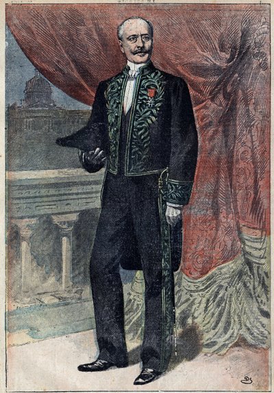 Ritratto del conte Albert de Mun, politico, saggista e militare francese, quando entrò all