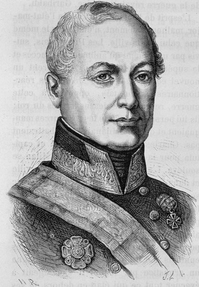 Ritratto del Conte Joseph Radetzky (1766 - 1858). Incisione della fine del XIX secolo in “Histoire de France” di H. Martin da Unknown artist