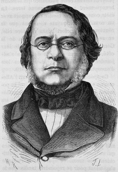 Ritratto di Daniele Manin (1804 - 1857). Incisione della fine del XIX secolo in 