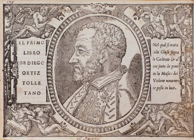 Ritratto di Diego Ortiz Tolletano (Toledano) (xilografia) da Unknown artist